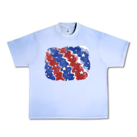 Grape Ice Patriotic tie dye background Urban Heavy Tee - CowGirlArtShop