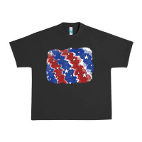 Pigment Black Patriotic tie dye background Urban Heavy Tee - CowGirlArtShop