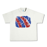 Pistachio Patriotic tie dye background Urban Heavy Tee - CowGirlArtShop