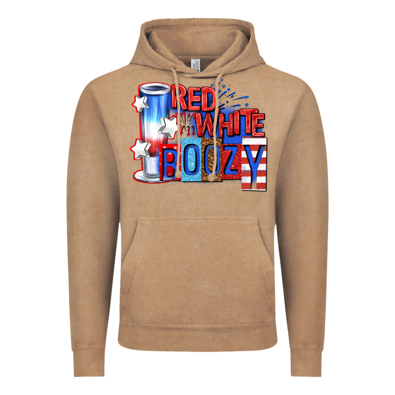 Red White Boozy Billie Wilder Vintage Hoodie by texasbilliewilder | Teevron