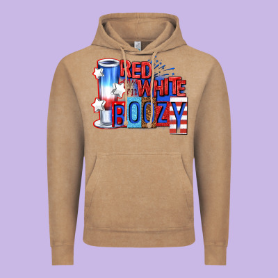 Vintage Hoodie red white boozy billie wilder