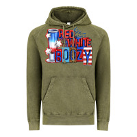 Vintage Olive red white boozy billie wilder Vintage Hoodie - texasbilliewilder