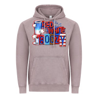 Vintage Zinc red white boozy billie wilder Vintage Hoodie - texasbilliewilder