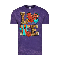 Cloud Purple love basketball Vintage Tee - Zillion Design Studio