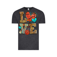 Vintage Black love basketball Vintage Tee - Zillion Design Studio