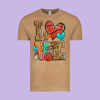 Love Basketball Vintage Tee Designed By Zillion Design Studio