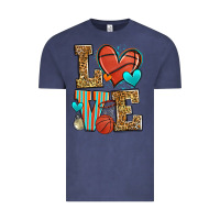 Vintage Denim love basketball Vintage Tee - Zillion Design Studio