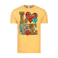 Vintage Mustard love basketball Vintage Tee - Zillion Design Studio