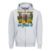 Heather Grey home is where we park it Zipper Hoodie - Artiststas