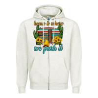 Oatmeal Heather home is where we park it Zipper Hoodie - Artiststas