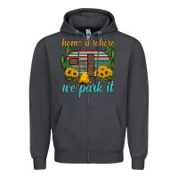 Smoke home is where we park it Zipper Hoodie - Artiststas