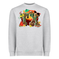 Heather Grey summer tx Heavyweight Sweatshirt - texasbilliewilder