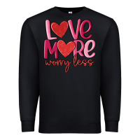 Black love more worry less Premium Sweatshirt - MaliasSmallBusiness