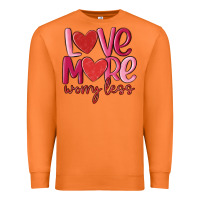 Carrot love more worry less Premium Sweatshirt - MaliasSmallBusiness