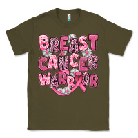 Army Green breast cancer warrior Classic Tee - JahusDesignShop