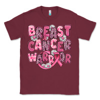 Burgundy breast cancer warrior Classic Tee - JahusDesignShop