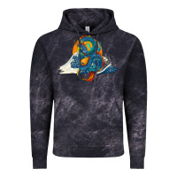 Cloud Black blue dragon ocean waves and sun Vintage Hoodie - RanaPortraitStore