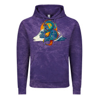 Cloud Purple blue dragon ocean waves and sun Vintage Hoodie - RanaPortraitStore
