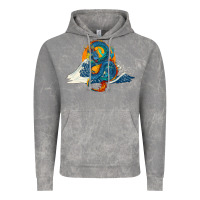 Cloud Rock blue dragon ocean waves and sun Vintage Hoodie - RanaPortraitStore