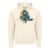Vintage Artic blue dragon ocean waves and sun Vintage Hoodie - RanaPortraitStore