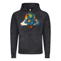 Vintage Black blue dragon ocean waves and sun Vintage Hoodie - RanaPortraitStore