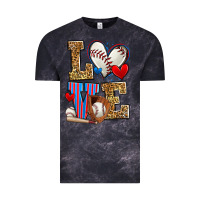 Cloud Black love baseball Vintage Tee - Zillion Design Studio