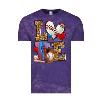 Cloud Purple love baseball Vintage Tee - Zillion Design Studio