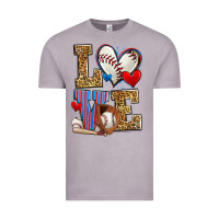 Vintage Zinc love baseball Vintage Tee - Zillion Design Studio