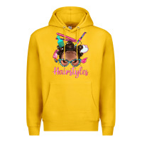 Lemon Afro Bantu Knots Hairstyles Messy Bun With Clasp Bbs Premium Hoodie - BundleAndBundleShop