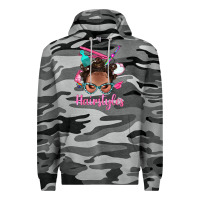Slate Camo Afro Bantu Knots Hairstyles Messy Bun With Clasp Bbs Premium Hoodie - BundleAndBundleShop
