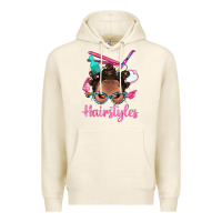 Tofu Afro Bantu Knots Hairstyles Messy Bun With Clasp Bbs Premium Hoodie - BundleAndBundleShop