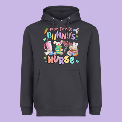 Every Favorite Bunnys Nurse Heavyweight Hoodie Designed By Maliassmallbusiness
