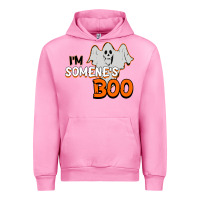 Fuchsia Pink I'm Someone's Boo Halloween Urban Hoodie - Bettercallsaul