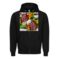 Black Mama And Baby Pig Zipper Hoodie - BundleAndBundleShop