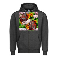 Charcoal Heather Mama And Baby Pig Zipper Hoodie - BundleAndBundleShop