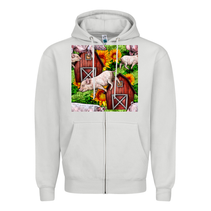 Mama And Baby Pig Zipper Hoodie by BundleAndBundleShop | Teevron