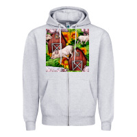 Heather Grey Mama And Baby Pig Zipper Hoodie - BundleAndBundleShop