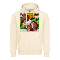 Sandshell Mama And Baby Pig Zipper Hoodie - BundleAndBundleShop