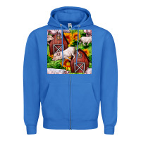 True Royal Mama And Baby Pig Zipper Hoodie - BundleAndBundleShop