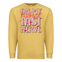 Antique Gold on my husband last nerve Premium Sweatshirt - MaliasSmallBusiness