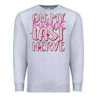 Heather Grey on my husband last nerve Premium Sweatshirt - MaliasSmallBusiness