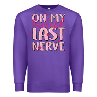 Purple on my husband last nerve Premium Sweatshirt - MaliasSmallBusiness