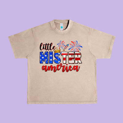 Little Mister America Urban Heavy Tee Designed By Neo Western