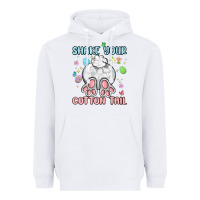 White shake your cotton tail Heavyweight Hoodie - MaliasSmallBusiness