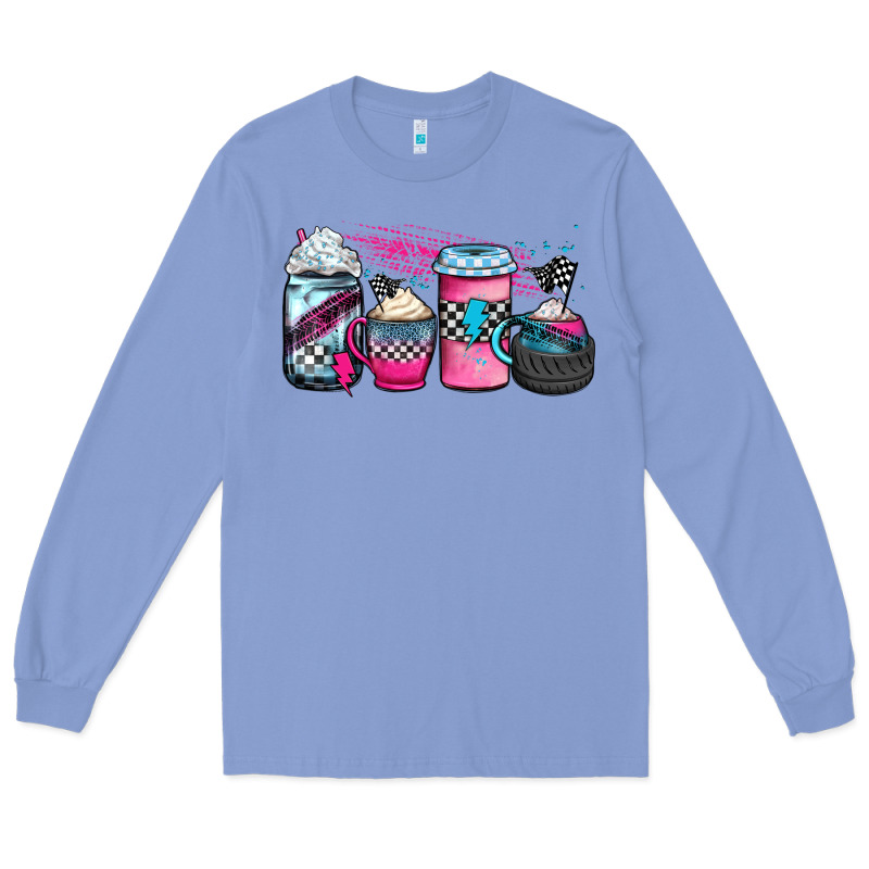 Racing Coffee Cups Long Sleeve Tee by JahusDesignShop | Teevron
