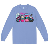 Colony Blue racing coffee cups Long Sleeve Tee - JahusDesignShop