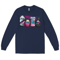 Navy racing coffee cups Long Sleeve Tee - JahusDesignShop