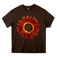 Chocolate Brown Rouge Royale Sunflower Heavy Core Tee - LillyAllenDesigns