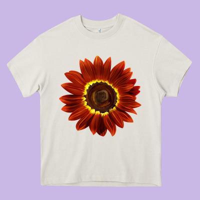 Rouge Royale Sunflower Heavy Core Tee Designed By Lillyallendesigns