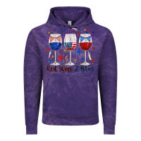 Cloud Purple red wine and blue wine glasses Vintage Hoodie - texasbilliewilder